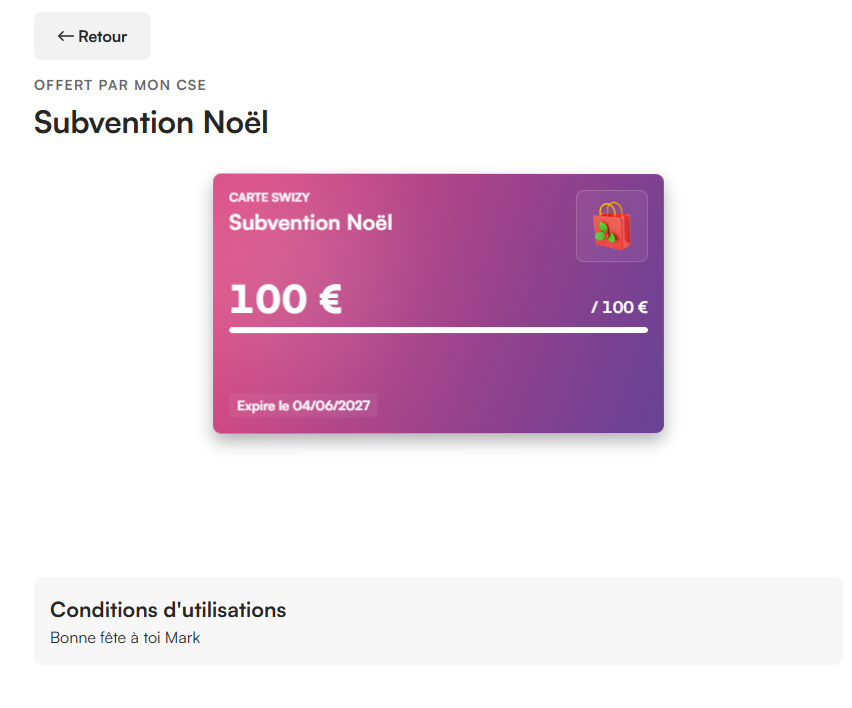 détail d'une subvention